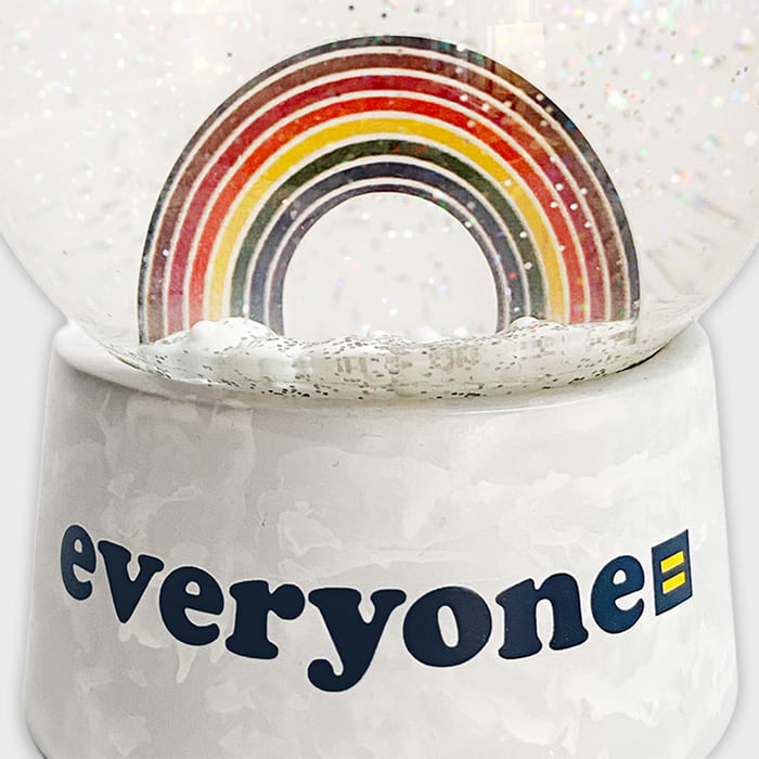 Image 2 of Everyone Rainbow Snow Globe