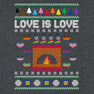 Thumbnail 2 of Love is Love Ugly Holiday Sweatshirt