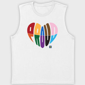 Thumbnail 1 of Proud Progress Heart Sleeveless T-Shirt