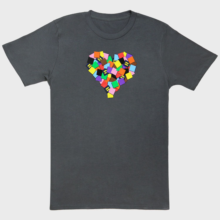 Image 1 of Progress Rainbow Heart T-Shirt