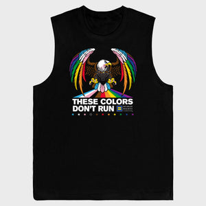 Thumbnail 1 of These Colors Don't Run Rainbow Eagle Sleeveless T-Shirt