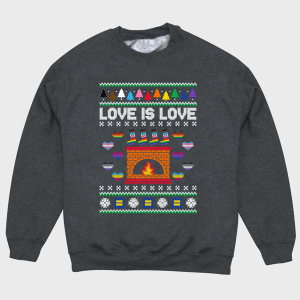 Picture of Love is Love Ugly Holiday Sweatshirt