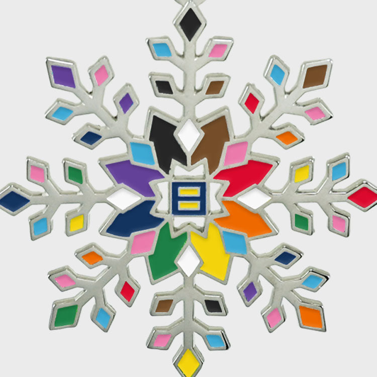 Image 1 of Rainbow Snowflake Ornament
