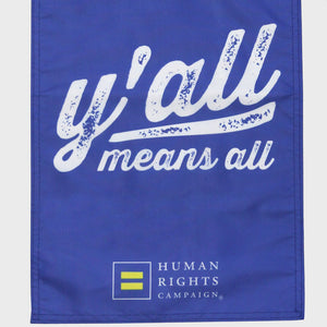 Thumbnail 2 of Y'all Means All Garden Flag