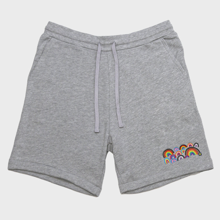 Image 1 of LGBTQ+ Rainbows Sweat Shorts