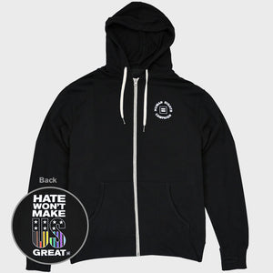 Thumbnail 1 of Hate Won't Make Us Great Zip Hoodie