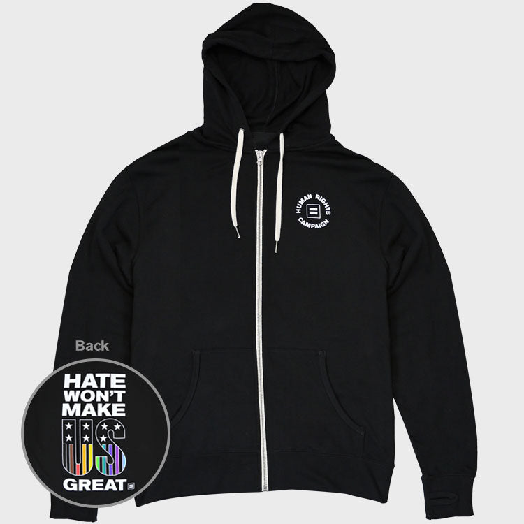 Image 1 of Hate Won't Make Us Great Zip Hoodie