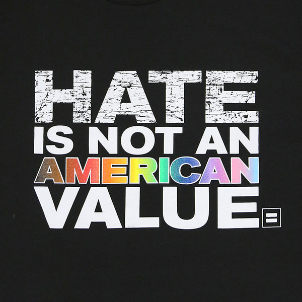 Alternate Picture of Hate Is Not An American Value T-Shirt