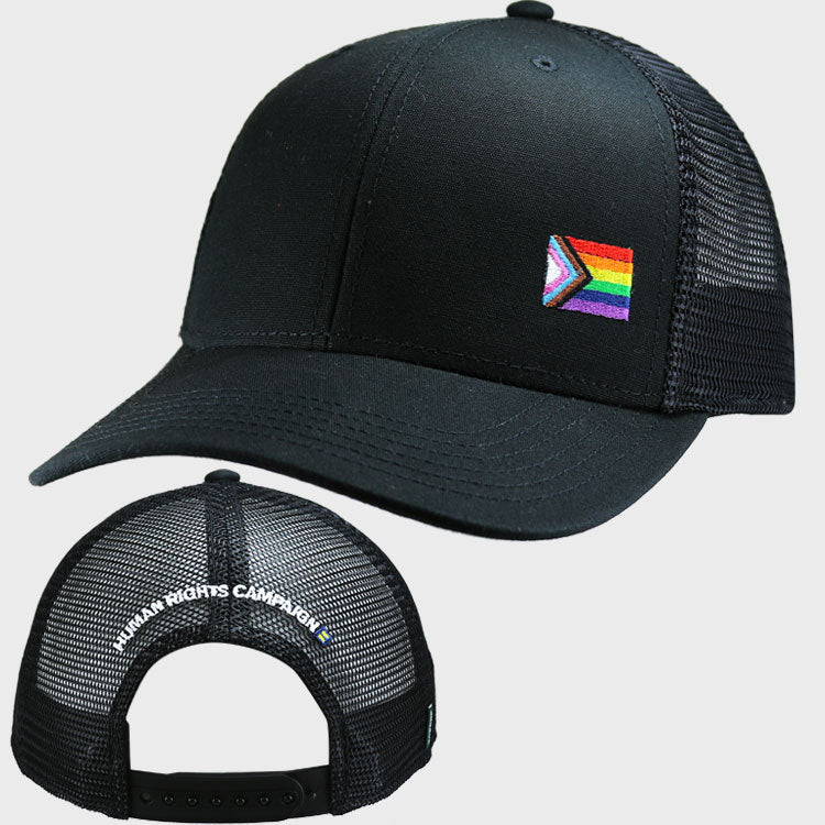 Image 1 of Progress Rainbow Flag Structured Cap
