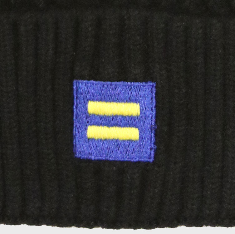 Image 2 of Embroidered Logo Pom Pom Beanie