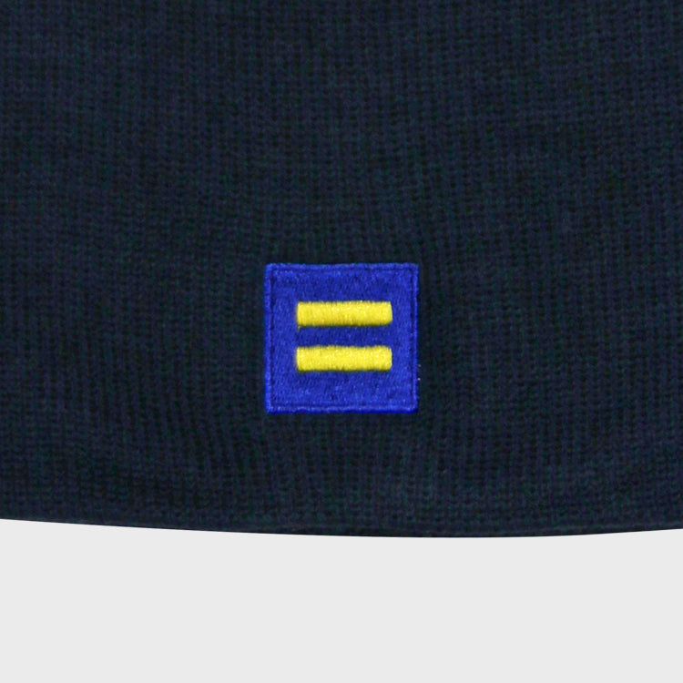 Image 2 of Embroidered Logo Knit Beanie