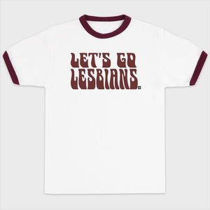 Thumbnail 1 of Let's Go Lesbians Ringer T-Shirt