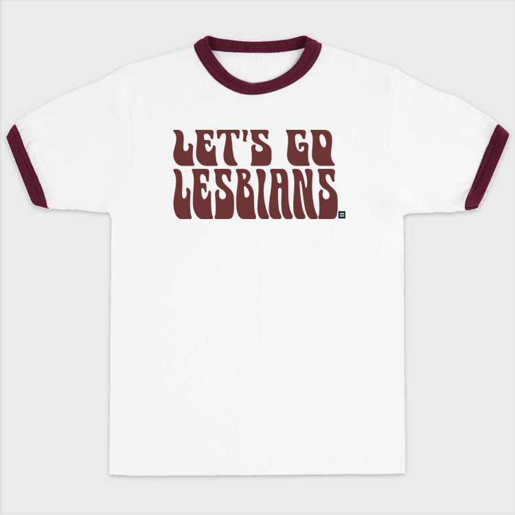 Image 1 of Let's Go Lesbians Ringer T-Shirt
