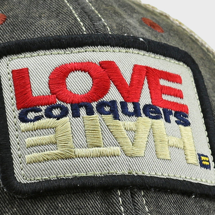 Image 2 of Love Conquers Hate® Two Tone Hat
