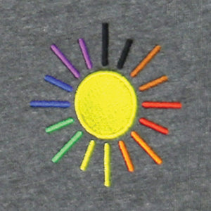 Thumbnail 2 of Born To Shine Embroidered Rainbow Sun T-Shirt