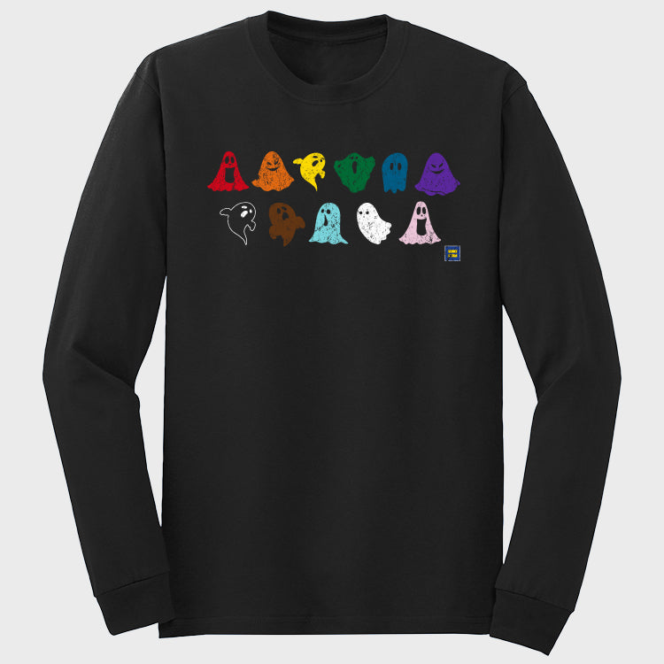 Image 1 of Rainbow Ghosts Limited Edition Long Sleeve T-Shirt