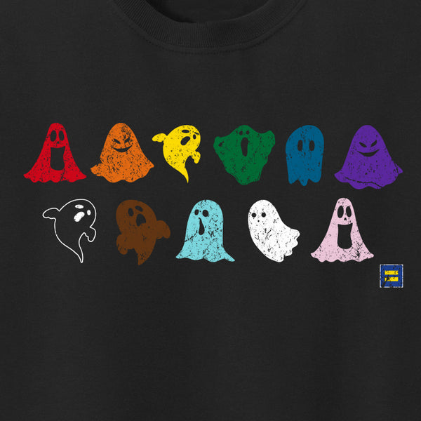 Alternate Picture of Rainbow Ghosts Limited Edition Long Sleeve T-Shirt