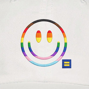 Thumbnail 3 of Rainbow Smiley Embroidered Cap