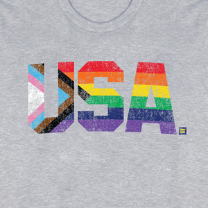Thumbnail 2 of Progress Rainbow USA T-Shirt
