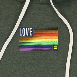 Thumbnail 2 of Love Rainbow Flag Embroidered Hoodie