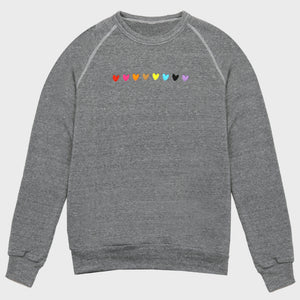 Thumbnail 1 of Love is Love Embroidered Hearts Sweatshirt