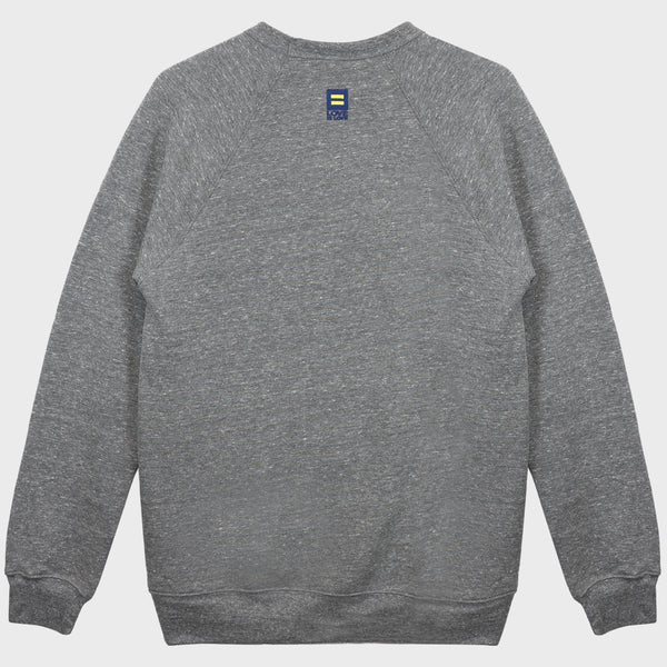 Alternate Picture of Love is Love Embroidered Hearts Sweatshirt