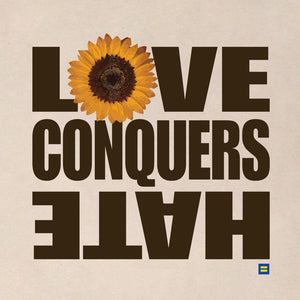Thumbnail 2 of Love Conquers Hate Sunflower T-Shirt