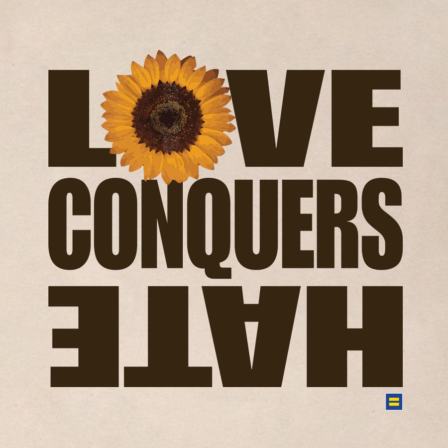 Image 2 of Love Conquers Hate Sunflower T-Shirt