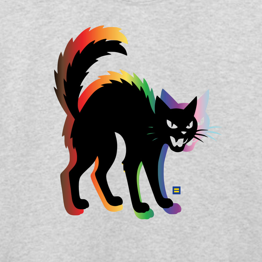 Image 2 of Spooky Rainbow Cat Crewneck Sweatshirt