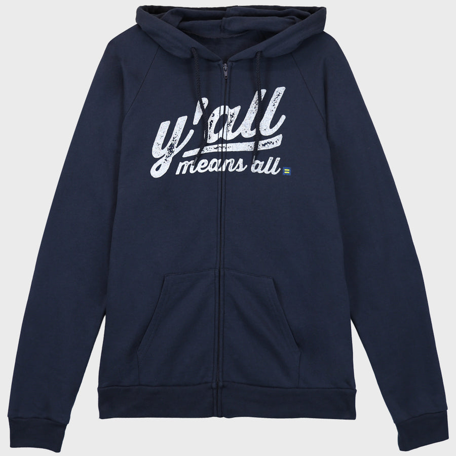 Image 1 of Y'all Means All Zip Hoodie