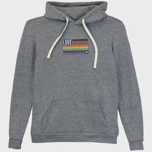 Thumbnail 1 of Love Rainbow Flag Embroidered Hoodie