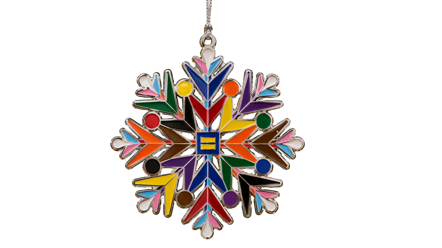 Image 1 of Rainbow Snowflake Ornament - PREORDER NOW