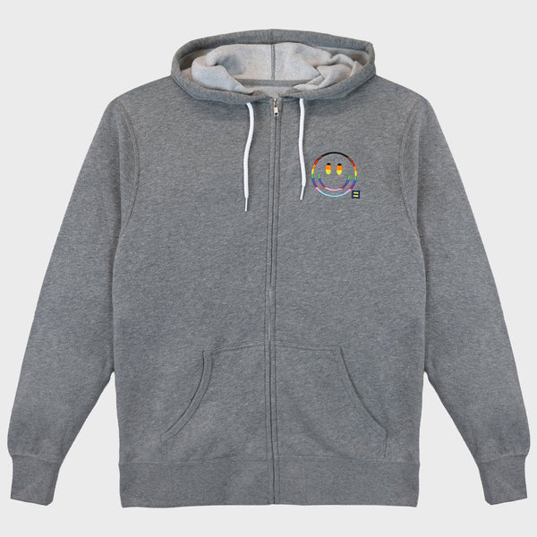 Picture of Rainbow Smiley Zip Hoodie