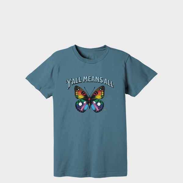 Alternate Picture of Y'all Means All Butterfly T-Shirt