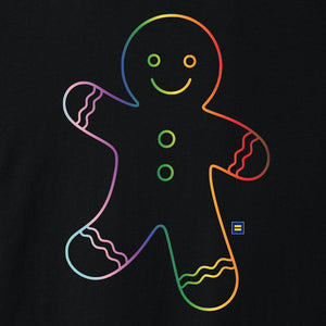 Thumbnail 2 of Rainbow Gingerbread Person T-shirt