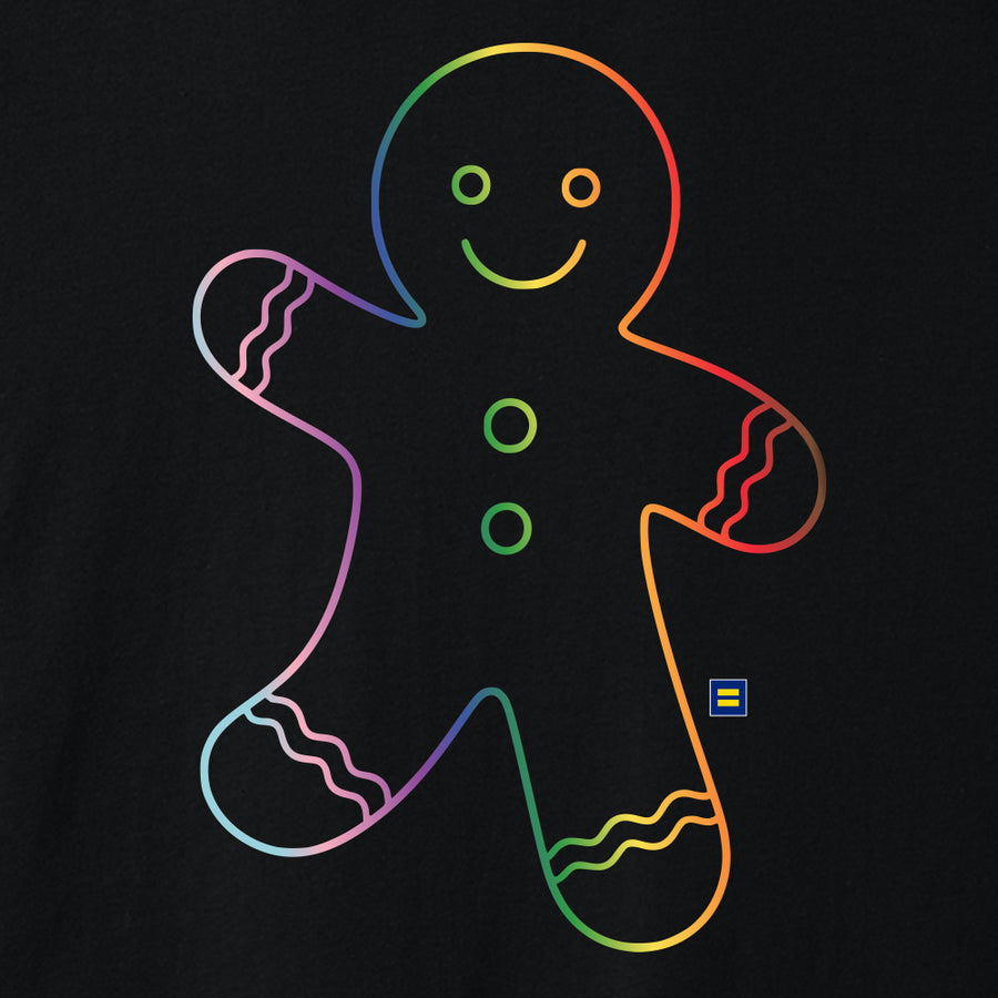 Image 2 of Rainbow Gingerbread Person T-shirt