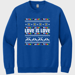 Thumbnail 1 of Love Is Love Ugly Holiday Sweatshirt