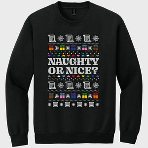 Thumbnail 1 of Naughty Or Nice Ugly Holiday Sweatshirt
