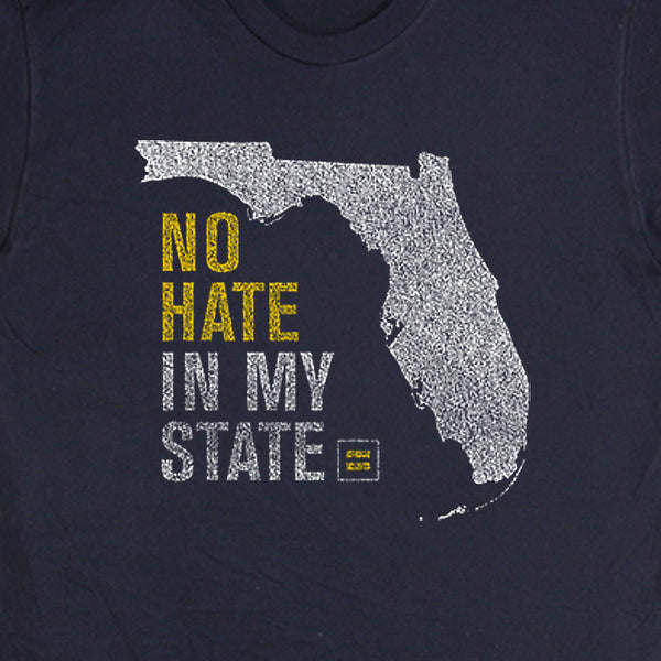 Alternate Picture of No Hate in My State T-Shirt