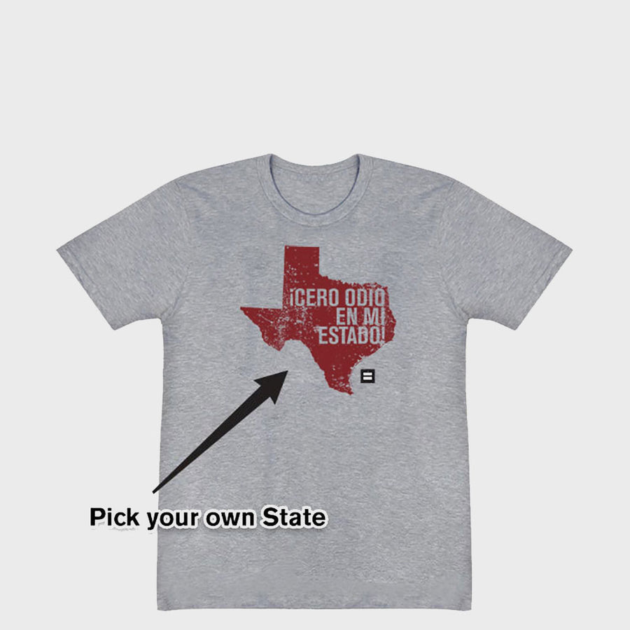 Featured Image of Spanish No Hate In My State T-Shirt