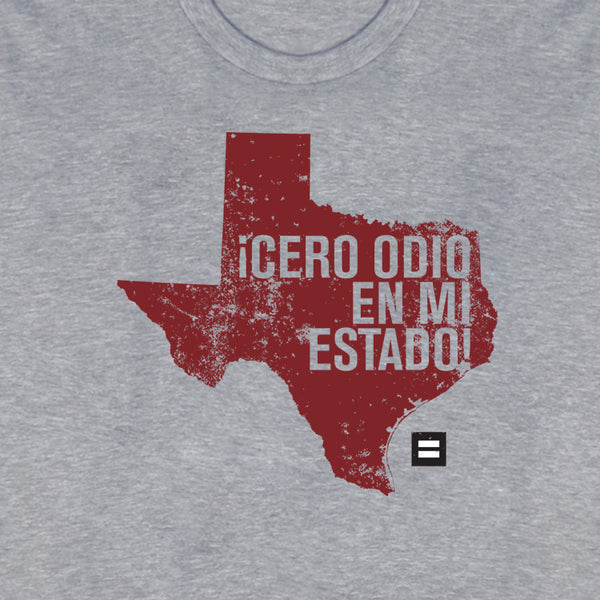 Alternate Picture of Spanish No Hate In My State T-Shirt