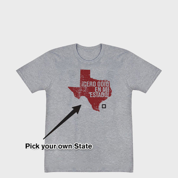 Picture of Spanish No Hate In My State T-Shirt