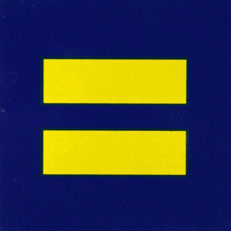 gay car magnet equality symbol