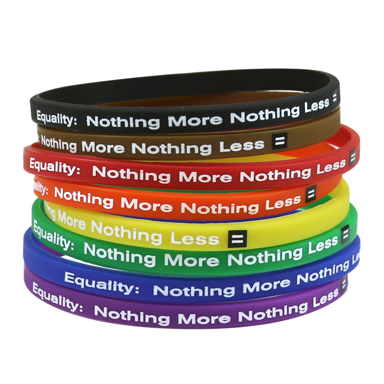 support LGBTQ+ equal rights gay wristband