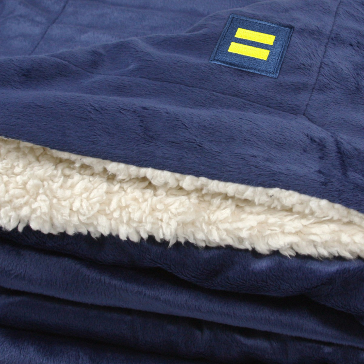 hrc human rights campaign lgbt gay sherpa cozy blanket