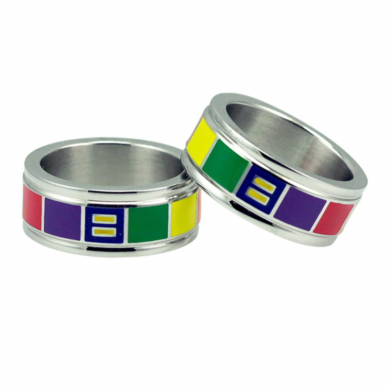 hrc rainbow block ring human rights campaign support gay lgbt equal rights