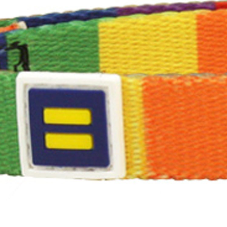 hrc rainbow gay lgbtq+ dog collar