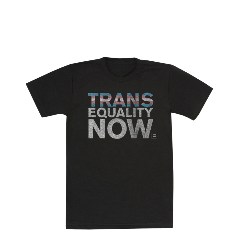 Transgender Rainbow T-Shirt HRC Human Rights Campaign LGBTQ+ Gay Equality Rights