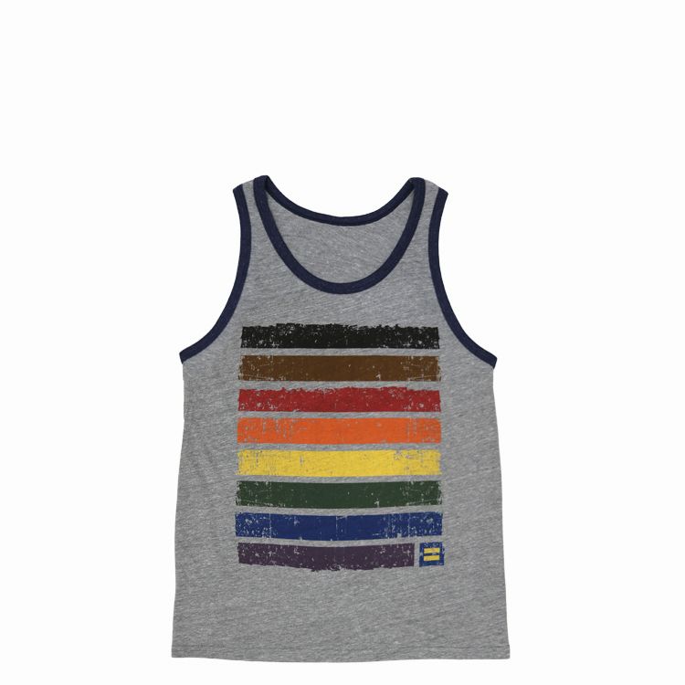hrc human rights campaign rainbow ringer tee gay t-shirt tank top lgbtq+ equal rights summer wardrobe