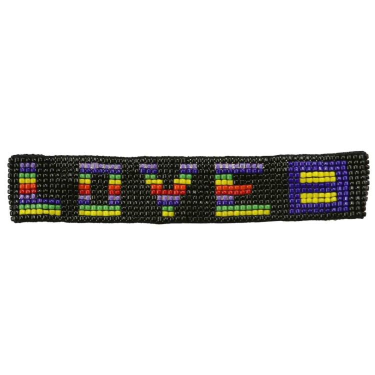 hrc human rights campaign lgbtq+ gay rights Rainbow Block Wristband